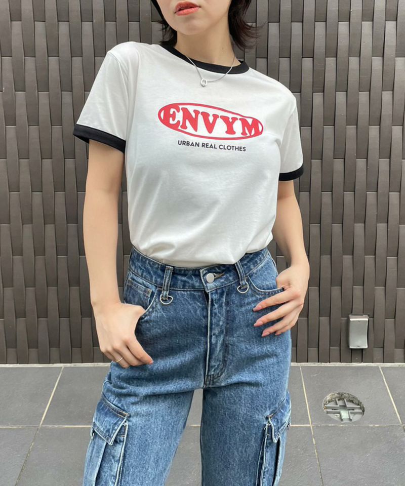 バイカラーロゴTee | レディスファッション ENVYM（アンビー）公式通販