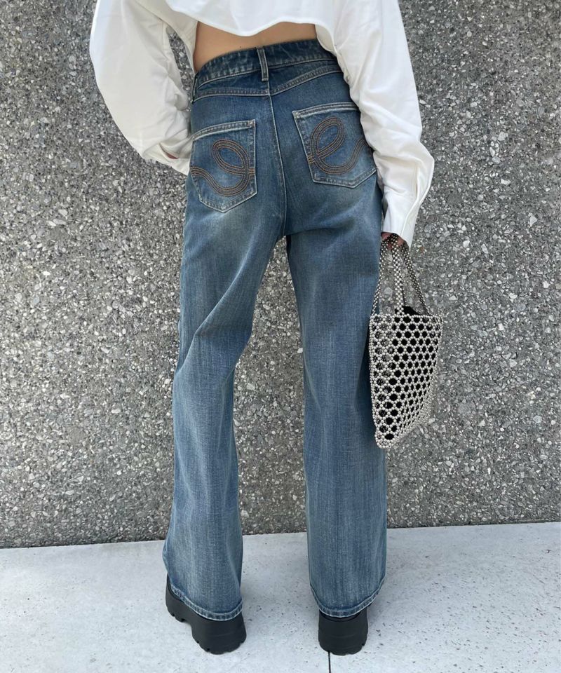 カットオープンワイドDENIM | レディスファッション ENVYM（アンビー