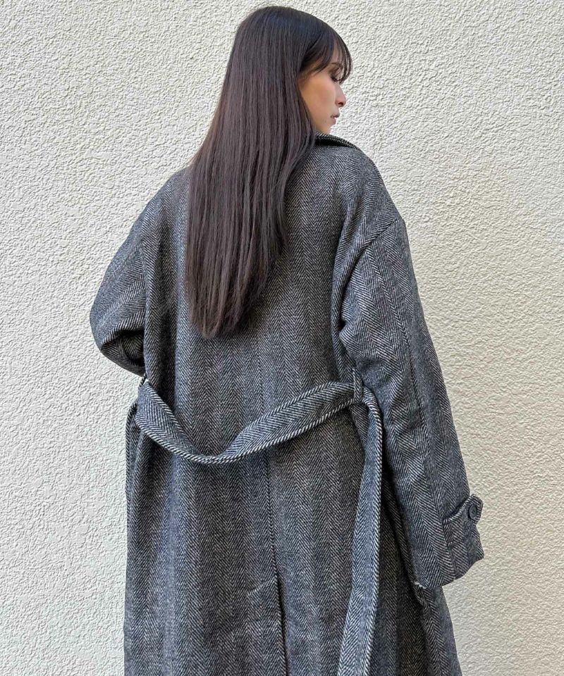 ロングチェスターコート | レディスファッション ENVYM