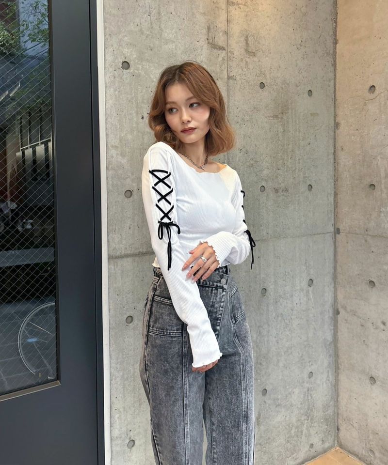 ショルダーリボントップス | レディスファッション ENVYM