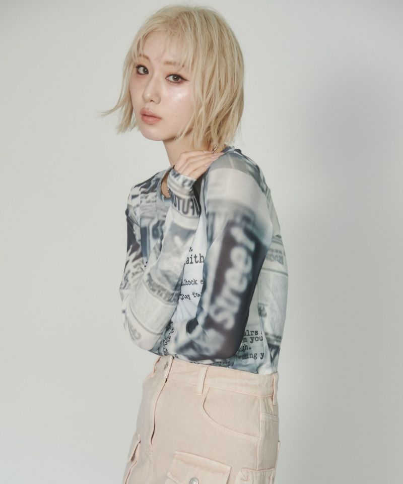 ENVYM - ENVYM 新作 ブラウス ENVYM ブラウス シャツ レースクロップドシャツ レディース