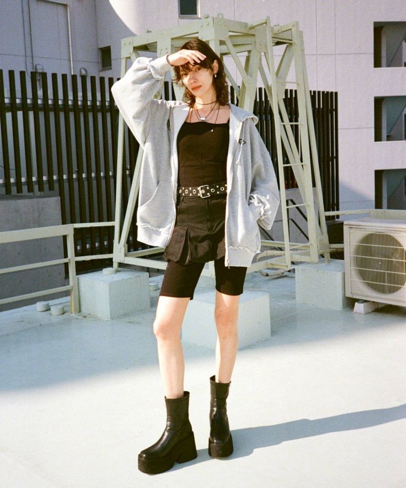 サイドジップショートブーツ | レディスファッション ENVYM（アンビー