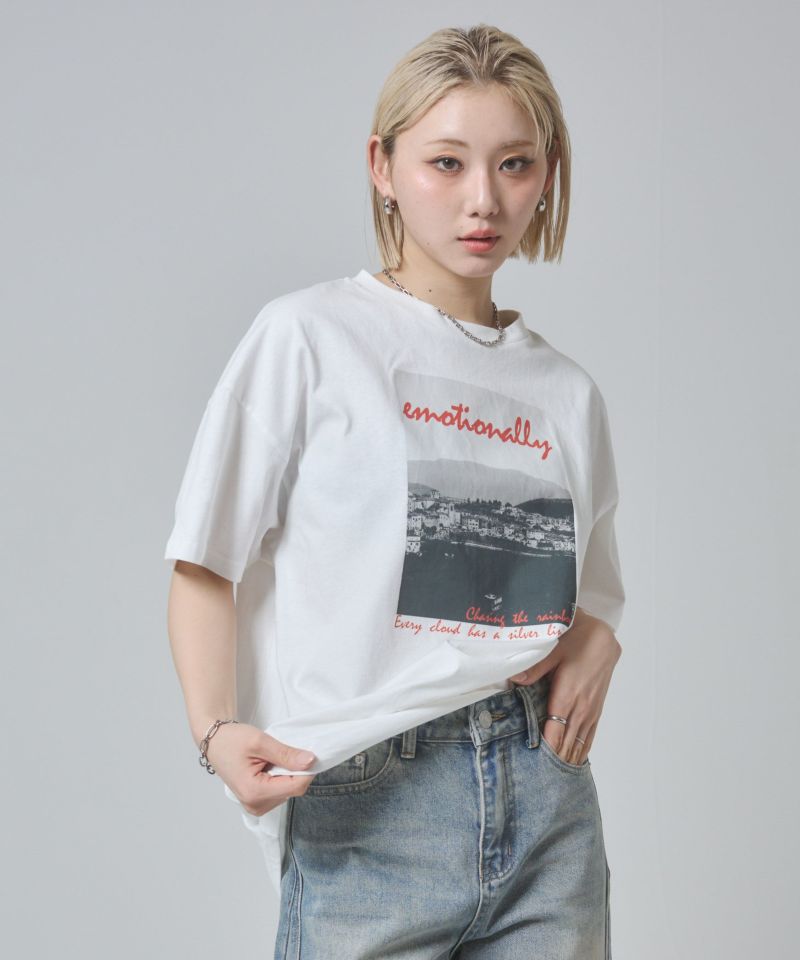 フォトプリントBIGTシャツ | レディスファッション ENVYM