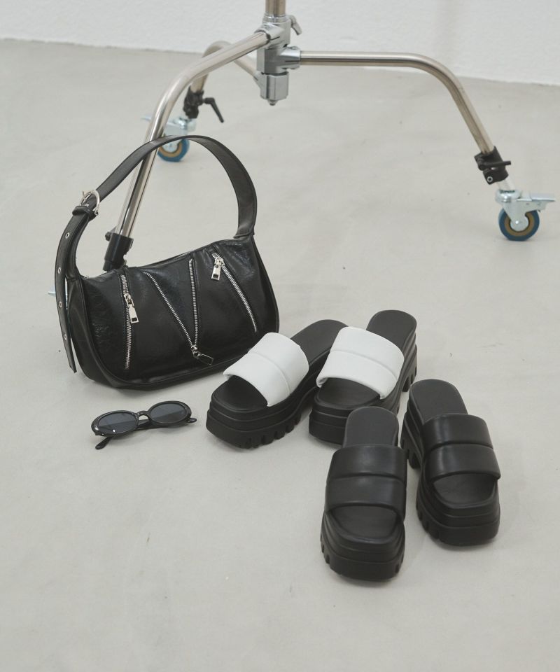 ワイドベルトサンダル | レディスファッション ENVYM（アンビー）公式