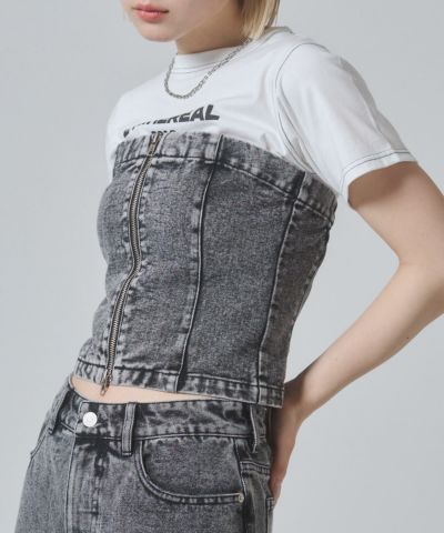 専用 ENVYM♡2点set ENVYM（アンビー）の「サイドオープンTOPS（Tシャツ
