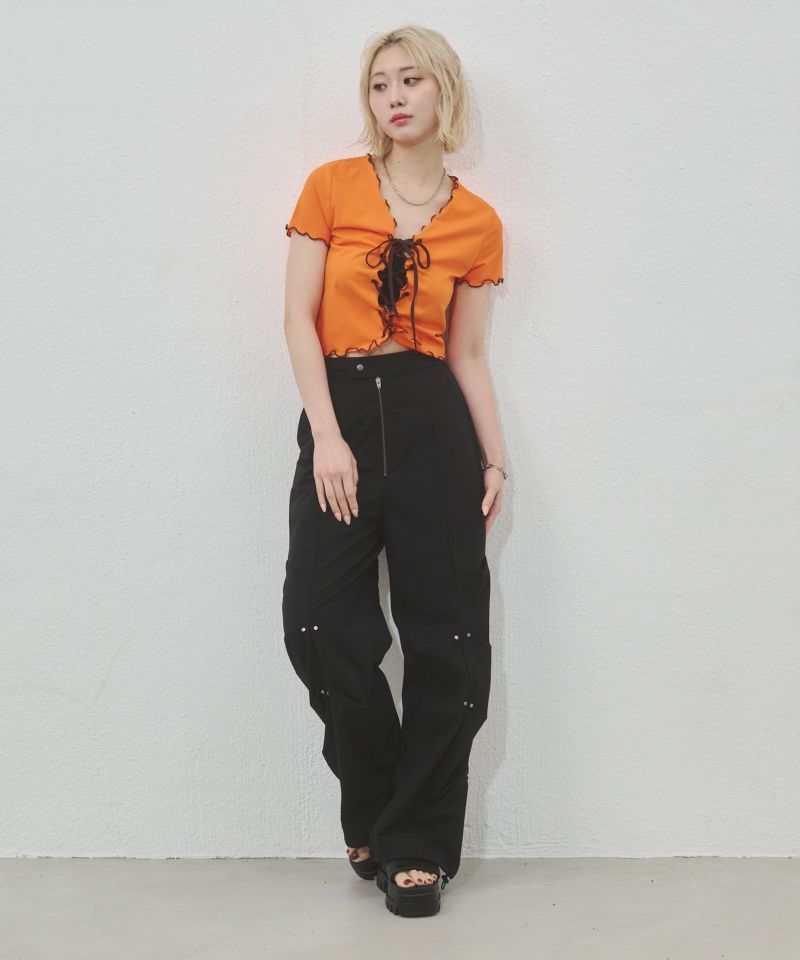 タックナイロンパンツ | レディスファッション ENVYM（アンビー）公式