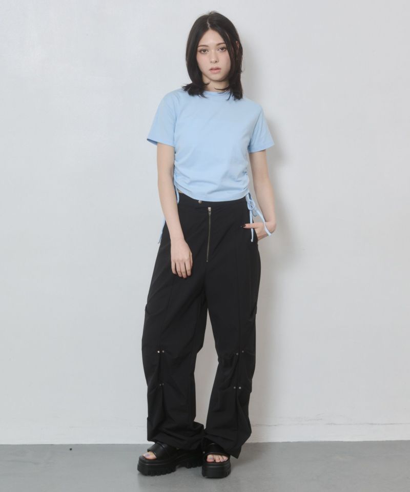 パンツ ynyn YENN パンツ YENN（イエン）HIGH RISE TUCK WIDE PANTS レディース